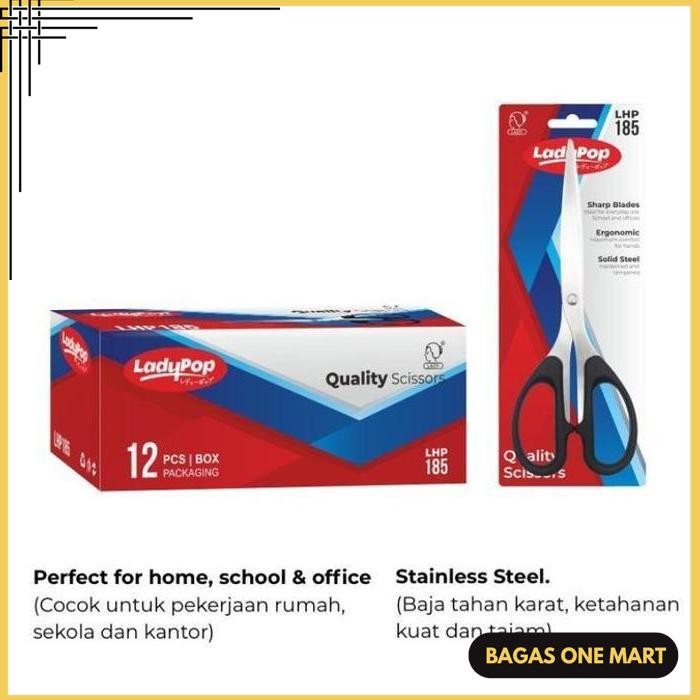 

GUNTING KERTAS STAINLESS BESAR 8.5 INCH 8.5" SCISSORS SC 848 185 DIJAMIN GRATIS ONGKIR