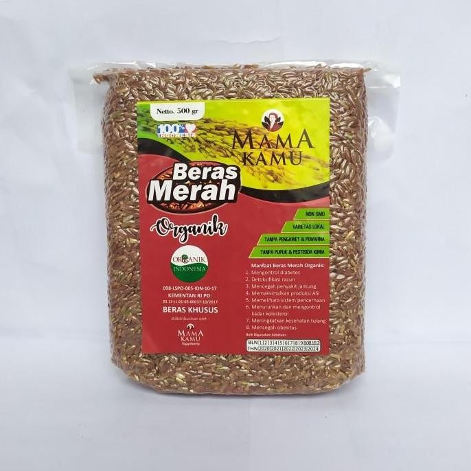 

(Expert) Beras Merah / Hitam / Coklat 500gr Organik Vakum Pecah Kulit Mama Kamu