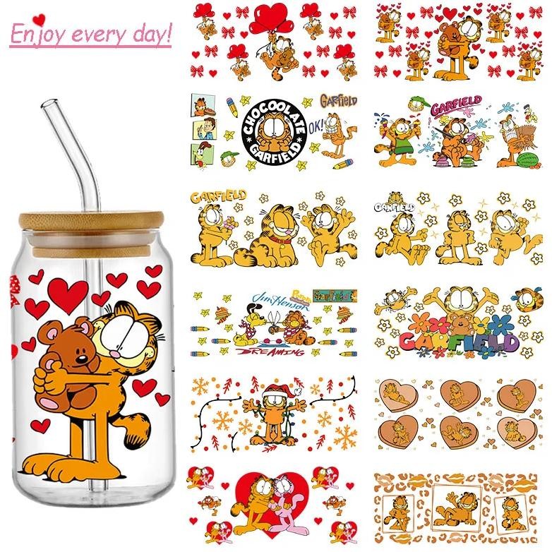 

Personalize Cute Cat Pizza Cartoon Uv Dtf Transfer Sticker For 16Oz Glass Cup Wrap Permanent Waterproof Self-Adhesive Sticker