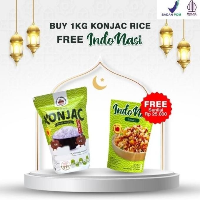 

(Expert) Beras Porang Konjac diet rice 1 kg