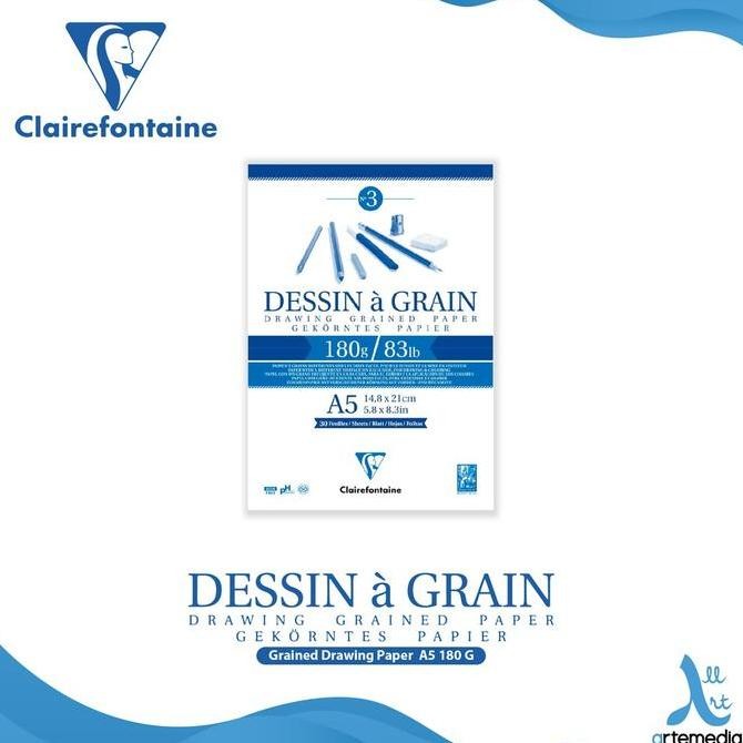 

Sale Clairefontaine Dessin A Grain Drawing Paper Sketch Pad Sketchbook