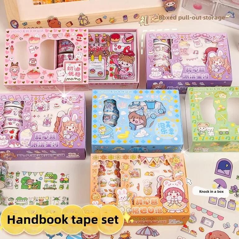 

Momo Sauce Children'S Non-Repeat Stickers Diy Decorative Stickers Cute Stickers Batches Office Supplies Stationery