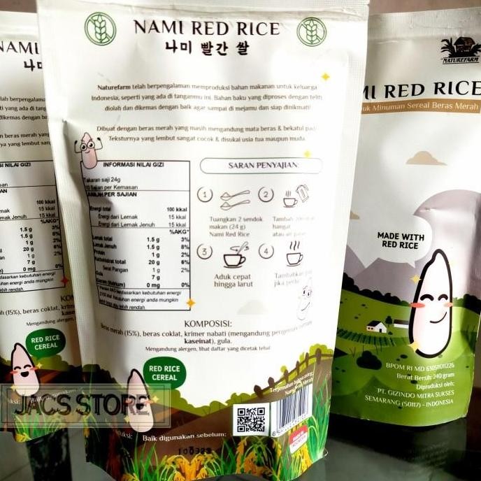 

(Expert) NAMI RED RICE BY NATUREFARM / SERBUK MINUMAN SEREAL BERAS MERAH