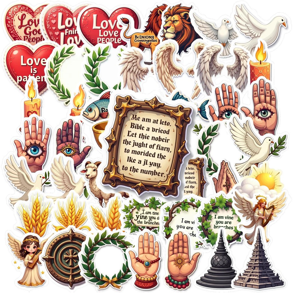 

50Pcs Decals 50Pcs Collection Animal Stickers Cute Lion Decor For Water Bottles Scrapbooks Phones