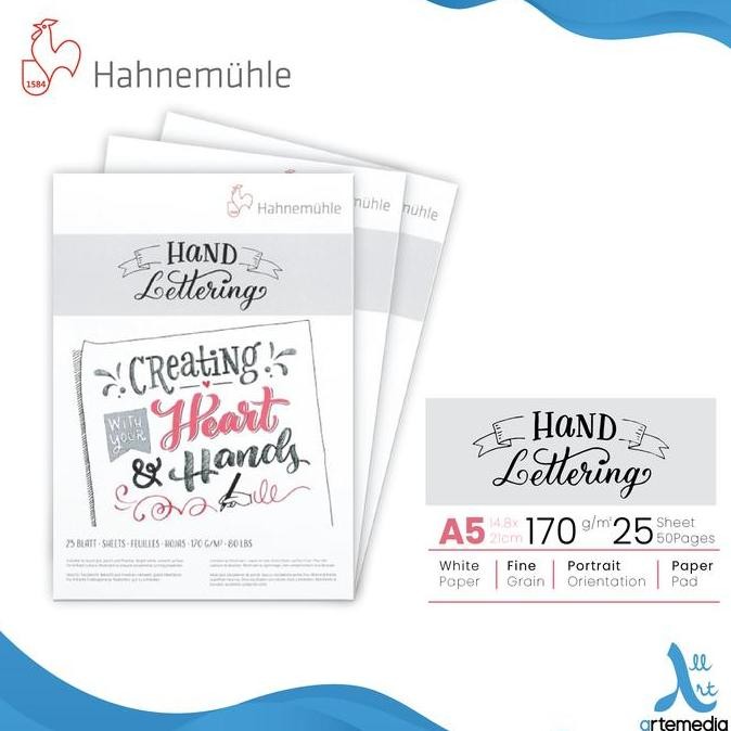 

Sale Kertas Gambar Hahnemuhle Hand Lettering A5 Pad