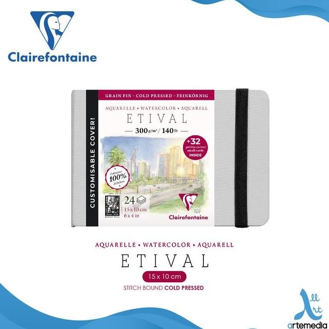 

Sale Kertas Cat Air Clairefontaine Etival 10X15Cm Watercolor Sketchbook