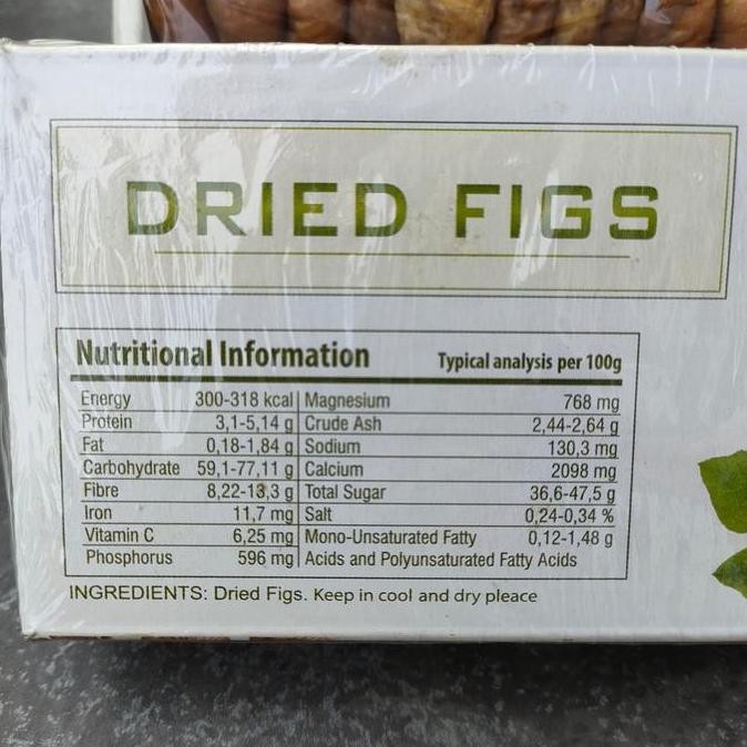 

JH8 Buah Tin Kering ( Dried Fig Figs ) 500 gr - Cemilan Sehat Tinggi Serat Tanpa Tambahan Gula