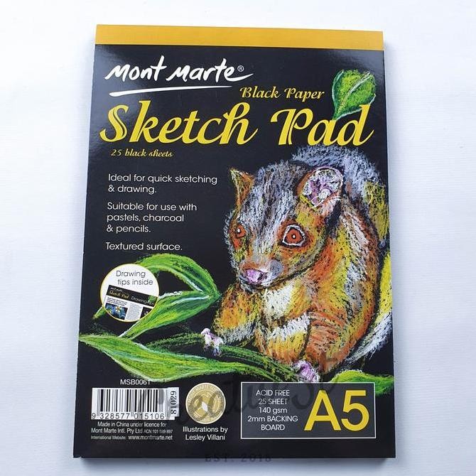 

Sale Mont Marte Black Paper Sketch Pad A5 25 Sheet Msb0061 Buku Sketsa Kertas Hitam 15 Cm X 21 Cm