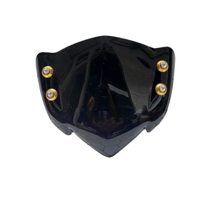 Pe Visor Depan Variasi Hitam Bahan Akrilik Model Lc 135 Tebal 2 Mili Pnp Jupiter Mx & Mx King Baut A