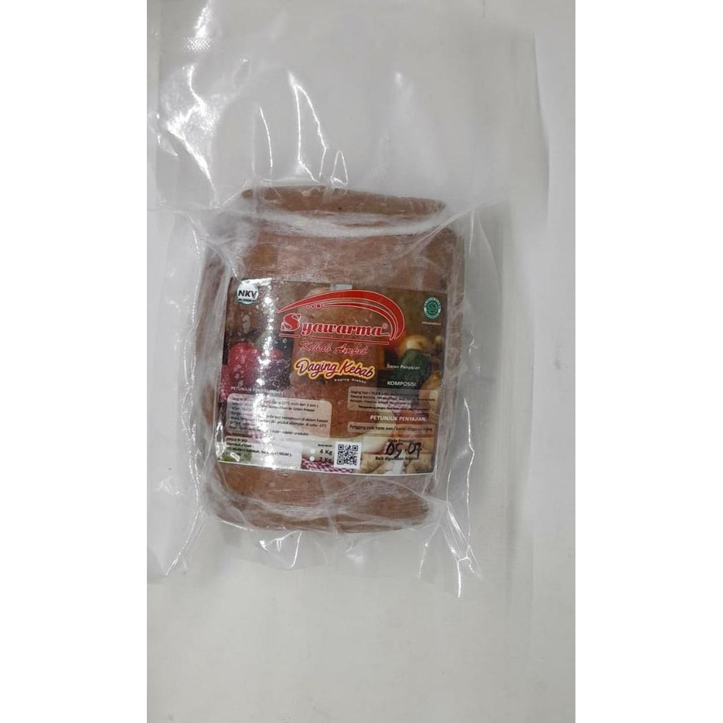 

JH8 Daging Kebab Sapi 1kg Premium Halal tanpa tiang merk Syawarma