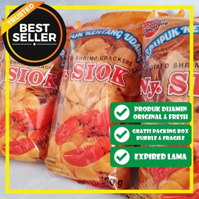 

JH8 Ny. Siok - Krupuk Kerupuk Kentang Udang Mentah 450gr