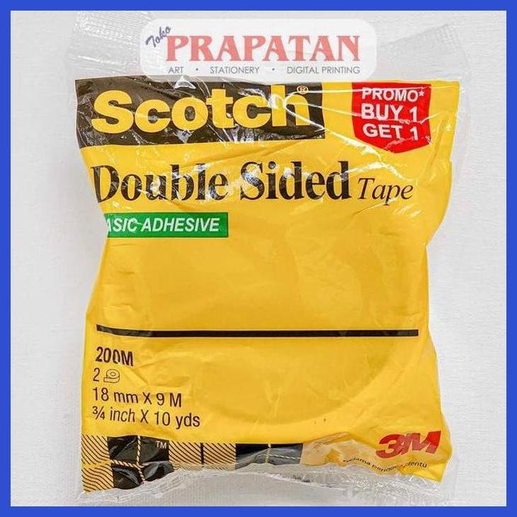 

( SEKOLAH / LUKIS ) SALE SCOTCH DOUBLE TAPE 18MM X 9M / DOUBLE SIDED TAPE 200M (SENI / MENGGAMBAR / ART / KERAJINAN ) PRIVASI AMAN