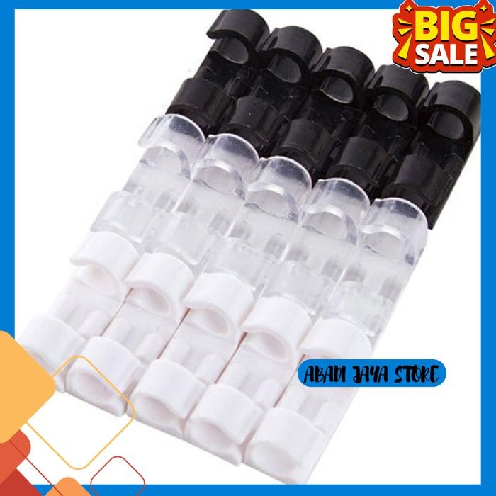 

CARPRIE KLIP KABEL ORGANIZER 20PCS CABLE CLIP PENJEPIT CHARGER HP DESK BEBAS ONGKIR