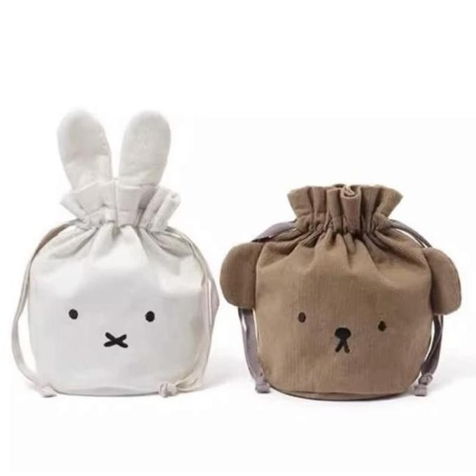 HARGA DISC - Miffy Boris Stand Pouch | Pouch miffy boris