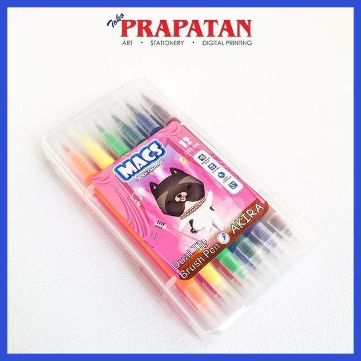 

( SEKOLAH / LUKIS ) READY MACS DUAL TIP BRUSH PEN MARKER COLOR 12 WARNA SPIDOL (SENI / MENGGAMBAR / ART / KERAJINAN ) PACKING AMAN