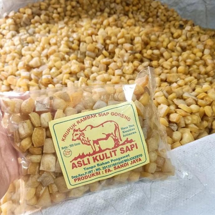 

Paket Usaha Krecek Rambak Sapi 5kg - 10 Pcs Varian Rambak Dadusti/K Tebal/Stik Mies/, Snack, Krupuk, Food Keripik