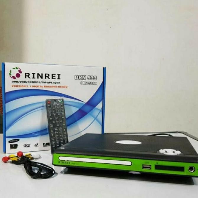 (Expert) RINREI DVD Player DRN-533K Optik Samsung - DVD - VCD - CD -