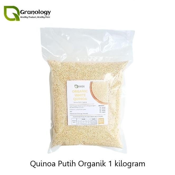 

ID | QUINOA PUTIH ORGANIK / ORGANIC WHITE QUINOA (1 KILOGRAM) BY GRANOLOGY