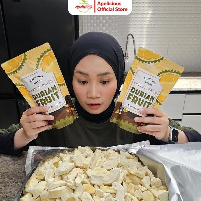 

APELICIOUS Keripik Buah Durian APELICIOUS Kering - FD Durian - Food, Snack