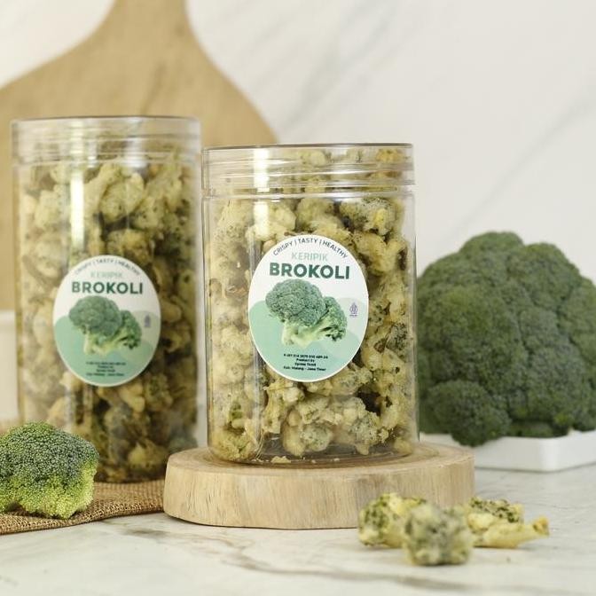 

KERIPIK BROKOLI CRISPY | BROKOLI CRISPY CHIPS | Keripik Sayur Sehat | Uk. 750 ml 1000 ml POUCH