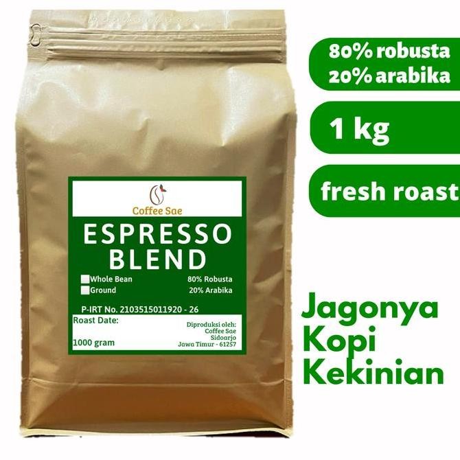 

Kopi Espresso Blend. Arabika mix Robusta. 1 kg