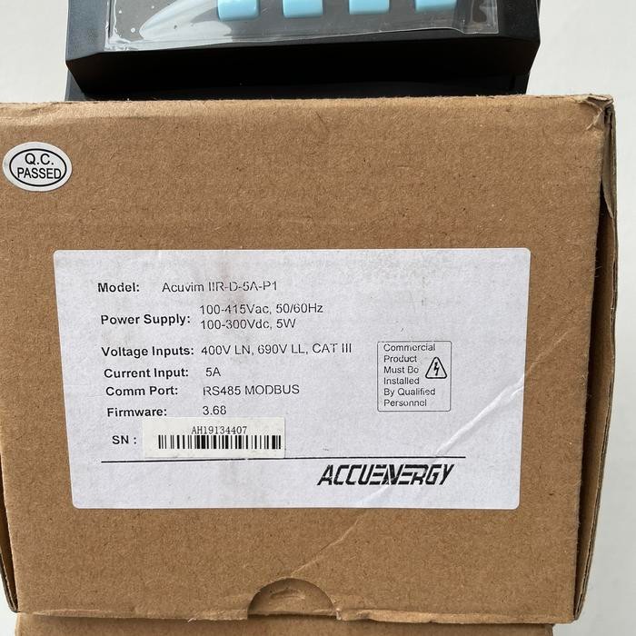 ACUVIM IIR-D-5A-P1 ACCUENERGY MULTIFUNCTION POWER METER