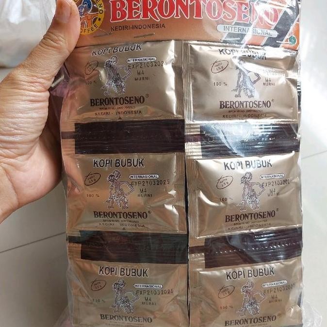 

Kopi Bubuk Berontoseno 1 Renteng Isi 20 Sachet - Coffee Robusta