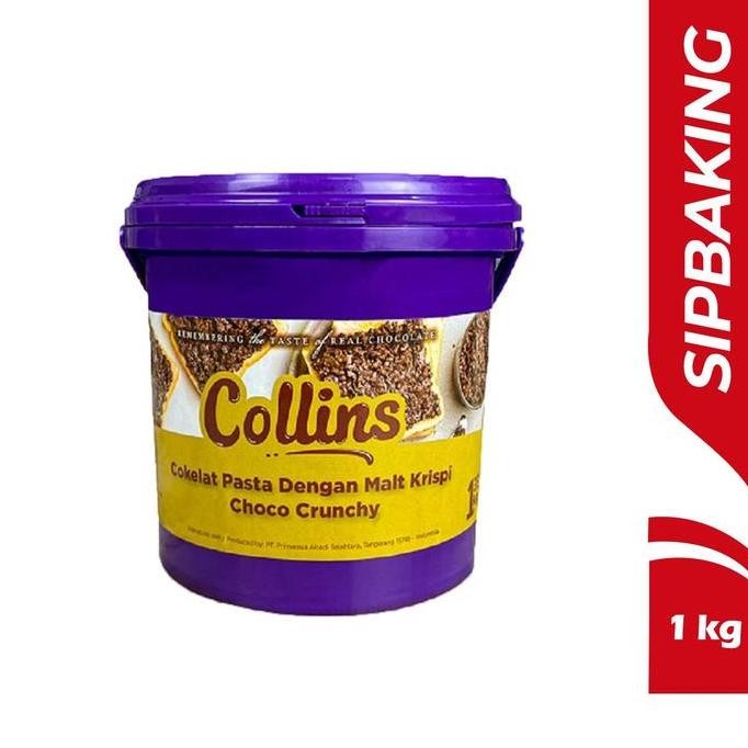 

[SURABAYA] Collins Dip Glaze Choco Crunchy 1kg Topping Cokelat Pasta Malt Krispi selai
