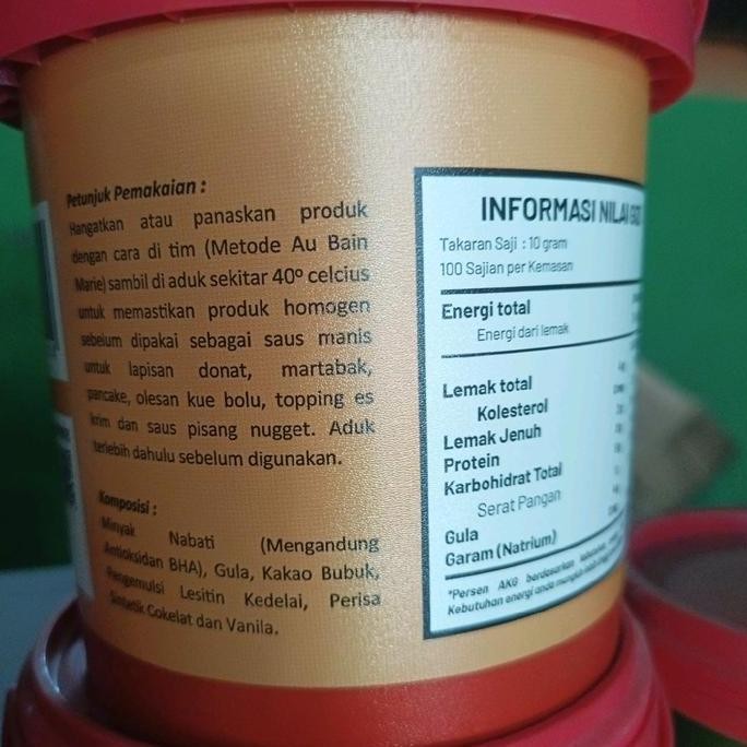 

Glaze Dunia dip glaze dark 1kg/Glaze dunia dark 1kg/ dunia saos manis rasa coklat 1kg Selai Chocolate