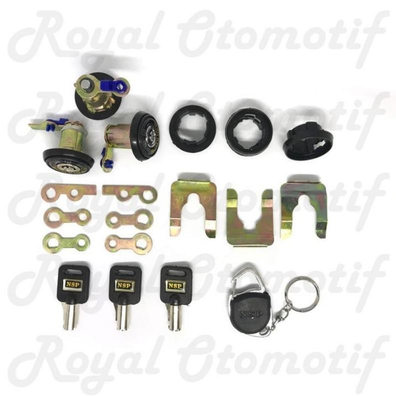 kunci pintu bulat kijang super kijang grand kijang kapsul kijang rover kunci 3 pintu harga 1 set AST