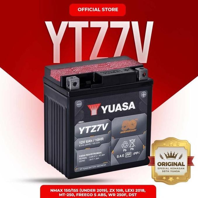 Aki Motor Yuasa YTZ7V (Nmax, Aerox, Lexi)