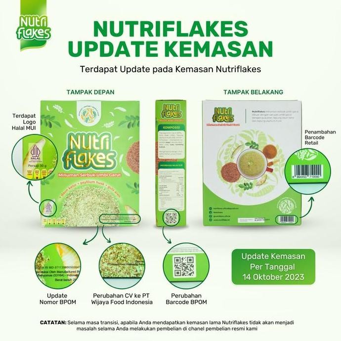 

1 Box Nutriflakes Sereal Sehat Solusi Asam Lambung, Gerd dan Maag