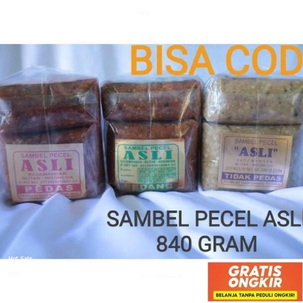 

Sambel Pecel Asli Blitar 840 Gram Ready