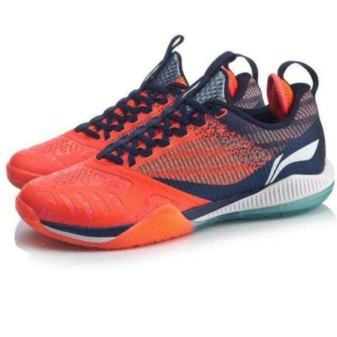 *:*:*:*:*] Sepatu Badminton LINING Cool Shark 2.0 AYAQ001-3 FluCongo Red