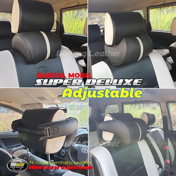 Bantal Leher Kepala Kulit MBTECH Jok Kursi Mobil Avanza High Quality HEMAT