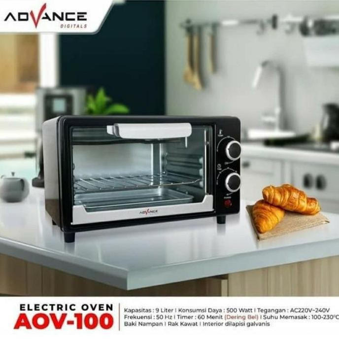 Buruan serbu] Oven Listrik Advance 9 Liter 500 Watt AOV-100