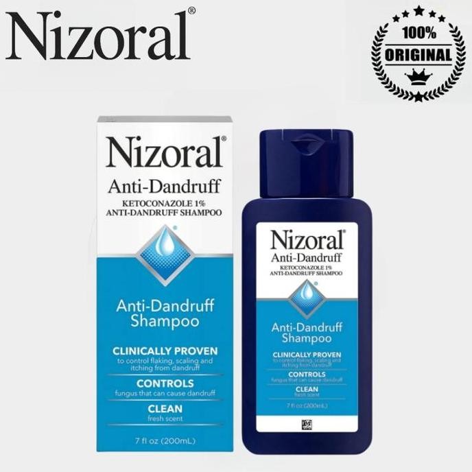 Baru-Nizoral anti dandruff shampoo ketombe 1% ketoconazole 200ml - USA Nizoral Shampo Anti Ketombe M