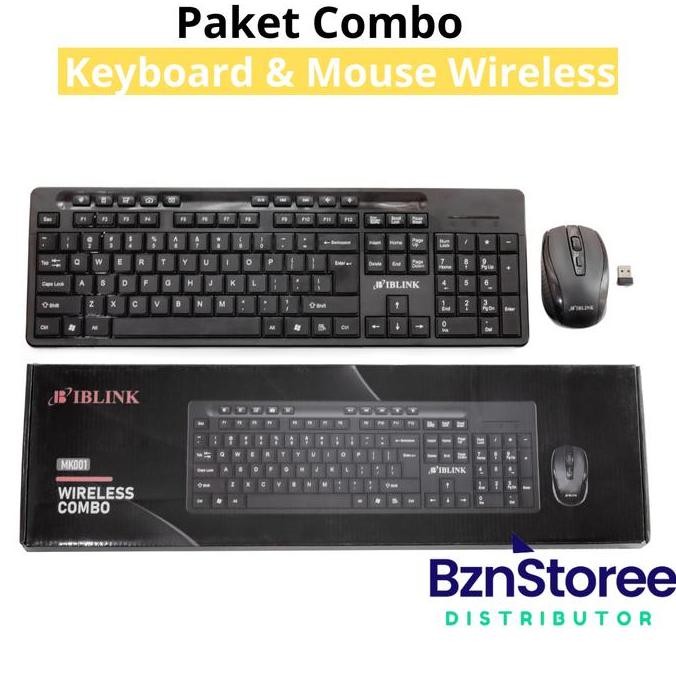 ~~~] Combo Keyboard dan Mouse Wireless Compact /Combo Keyboard + Mouse Ib