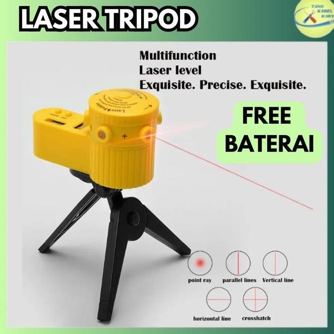 

Sale Laser Leveler Siku Laser Waterpass Kaki Tripod Siku Laser Level Multifungsi Horizontal Vertikal