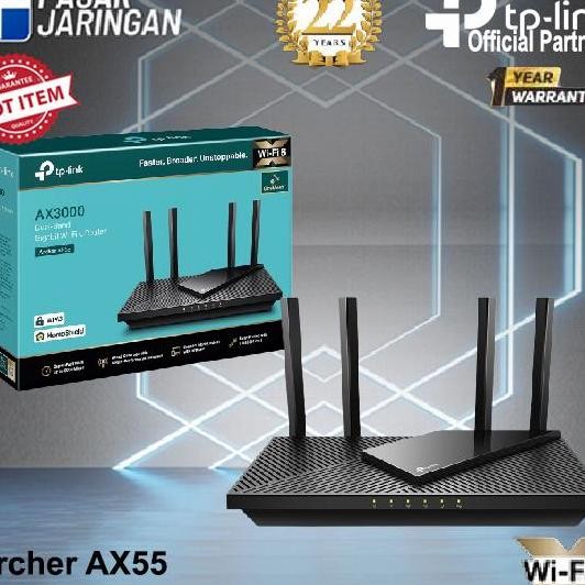 Tplink Archer Ax55 Ax3 Dual Band Gabit Wifi 6 Router