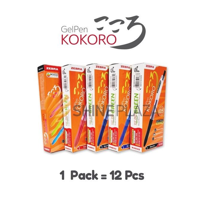 

LUSINAN Pulpen Gel Kokoro 0.5mm - Bolpen Pena Gel Warna Zebra 0,5 mm DiM