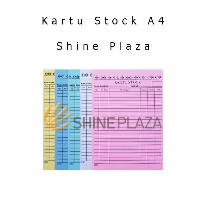 

Kartu Stok Barang Gudang Besar A4 - Inventory Stock Card A4 DiM