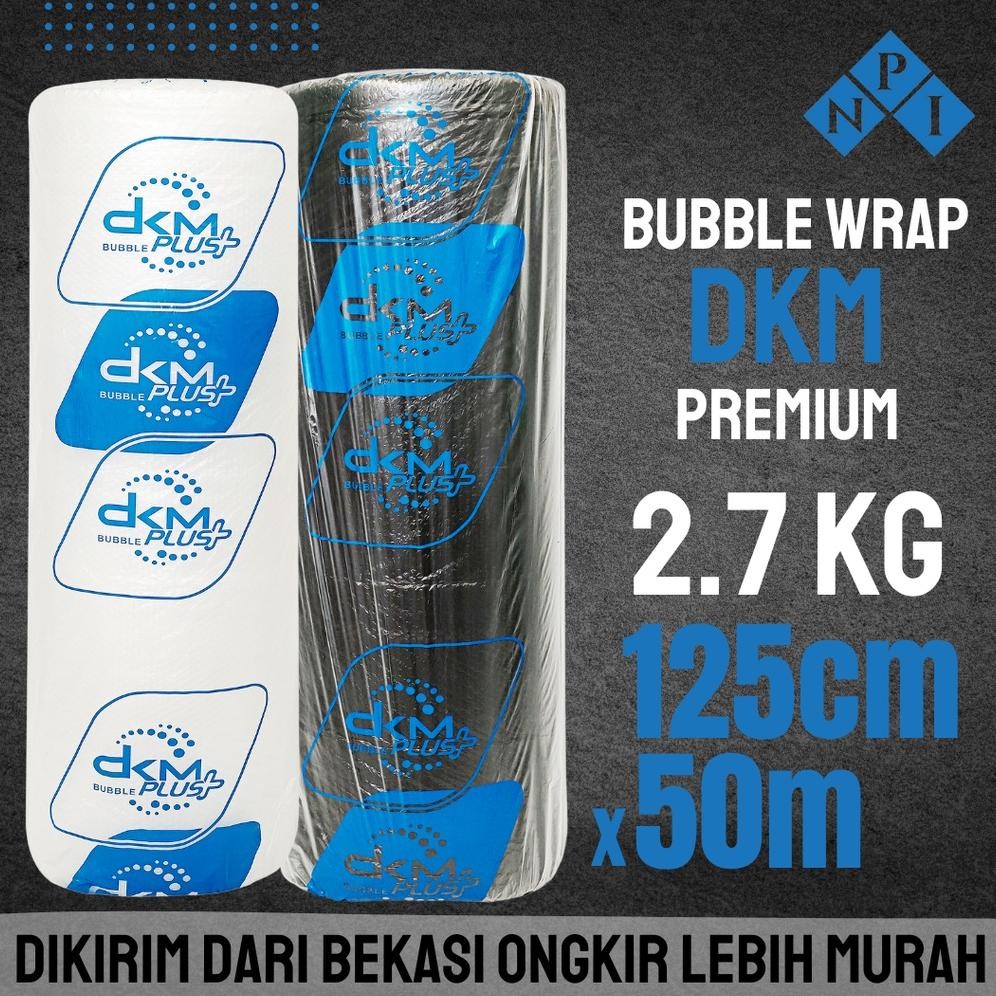 

DKM Plus Premium Plastik Bubble Wrap Hitam Bening 50 Meter Bubblewrap DiM