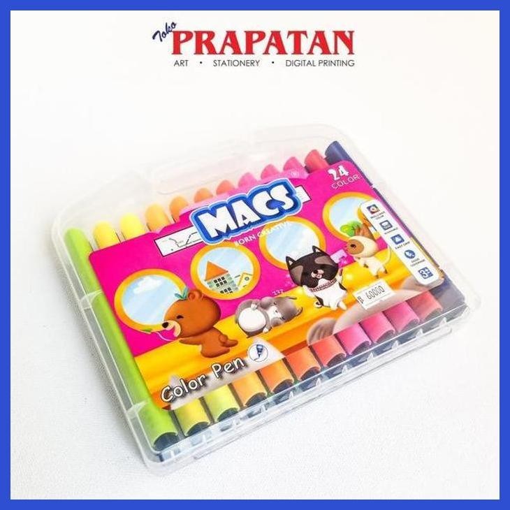 

( SEKOLAH / LUKIS ) DISCOUNT MACS COLOR PEN 24 WARNA / MARKER SPIDOL (SENI / MENGGAMBAR / ART / KERAJINAN ) PRIVASI AMAN