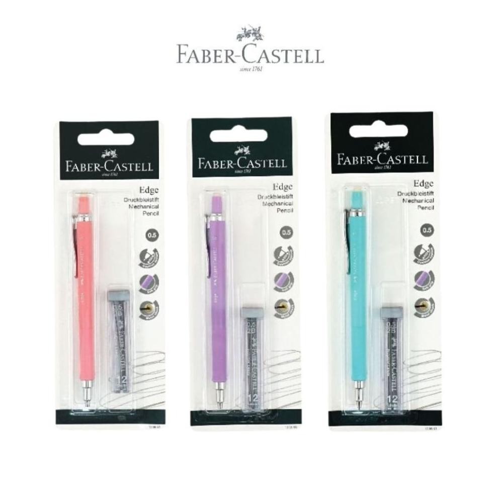 

Pensil Mekanik Faber Castell Edge Pastel 139693 Mechanical Pencil Free Refill dengan Barrel Grip & Penghapus Tip 0,5 mm- Set- SHSNP DiM
