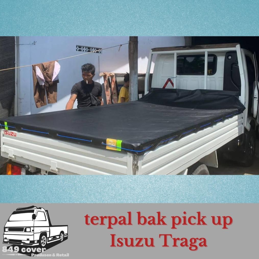 Cover terpal tutup bak mobil pikup penutup losbak dolak khusus isuzu traga pickup AST