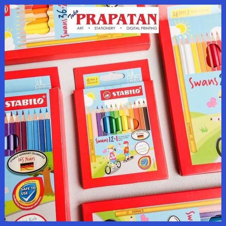 

( SEKOLAH / LUKIS ) SALE PENSIL WARNA STABILO SWANS 12/24/36/48 | COLOR PENCILS (SENI / MENGGAMBAR / ART / KERAJINAN ) GOOD QUALITY