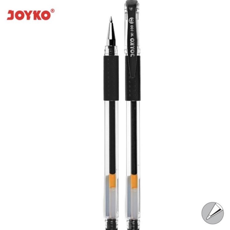 

PULPEN GEL JOYKO JK-100 / GEL PEN JOYKO JK-100 HITAM DAN BIRU (LUSINAN 12 PCS) DiM