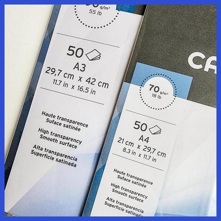 

( SEKOLAH / LUKIS ) READY CANSON CALQUE PAD TRACING PAPER SATIN FINISH A4/A3 | KALKIR (SENI / MENGGAMBAR / ART / KERAJINAN ) PACKING AMAN