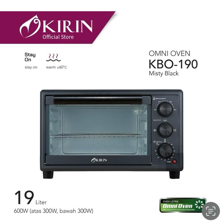 KIRIN Oven Listrik Low Watt 19 Liter - KBO-190